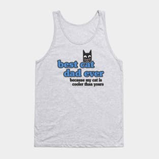 Best Cat Dad Ever Retro Vintage Daddy Gift Cats Tank Top